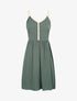 Robe à bretelles style cordes - Kaki - 1