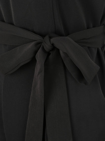 Combishort fluide unie - Noir - 3
