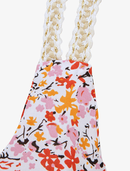 Débardeur carré à imprimé pivoines - Rose - 3