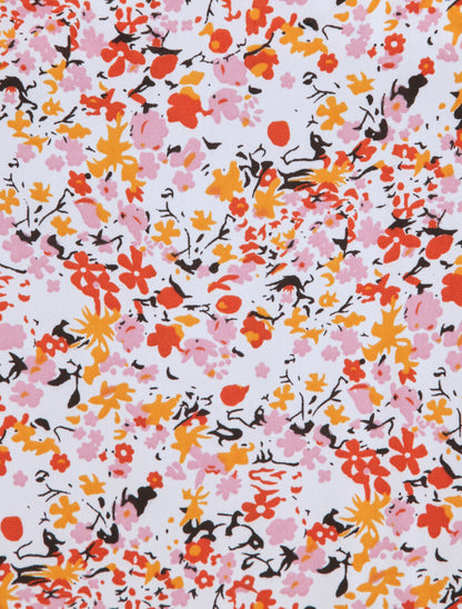 Débardeur carré à imprimé pivoines - Rose - 4