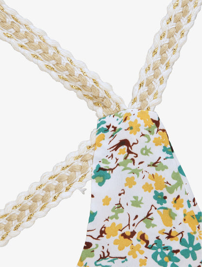 Débardeur carré à imprimé pivoines - Vert - 3