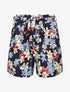 Short fluide motifs fleurs de vanillier - Marine - 5