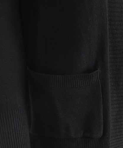 Gilet fin uni à poches plaquées - Noir - 3