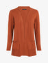 Gilet fin uni à poches plaquées - Rouille - 1