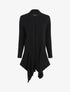 Gilet côtelé asymétrique - Noir - 4
