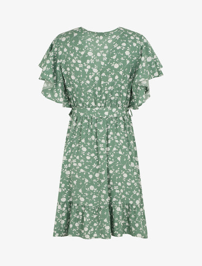 Robe mi-longue coupe patineuse - Vert - 2