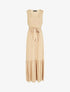 Robe longue unie sans manches - Beige - 5