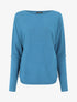 Pull uni à boutons décoratifs aux manches - Bleu canard - 1