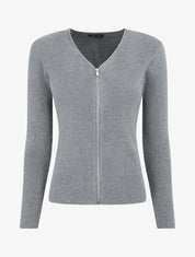 Gilet côtélé zippé - Gris - 6
