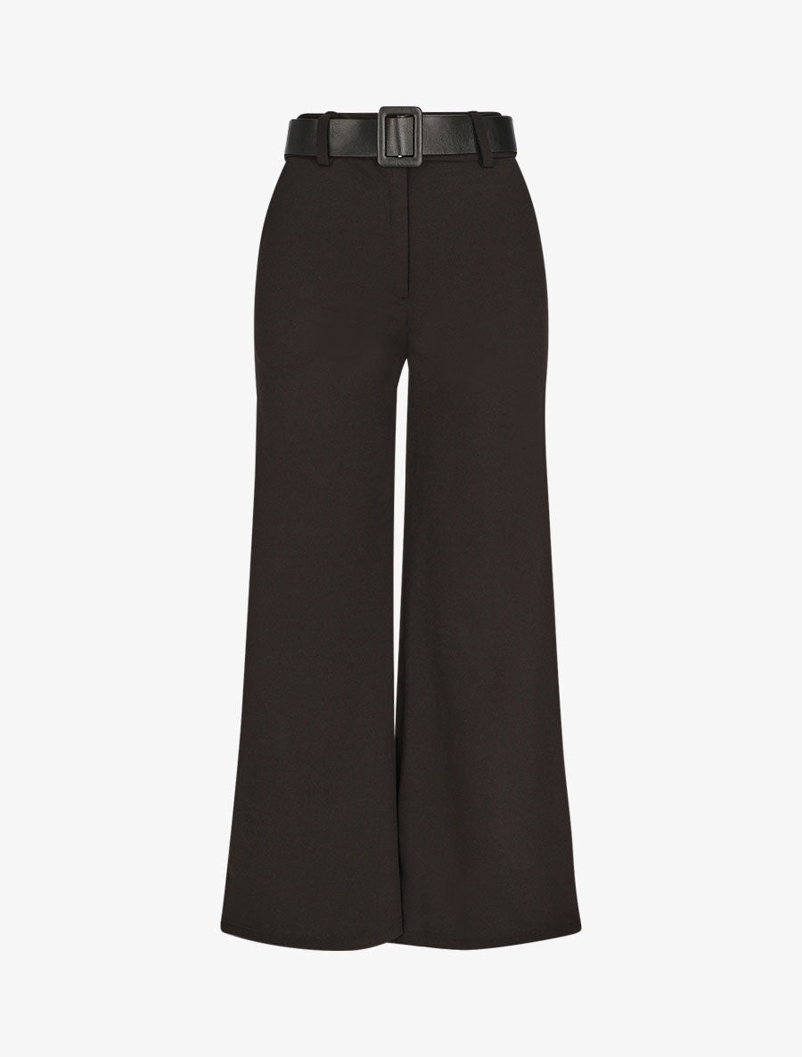 Pantalon ample taille haute - Noir - 4