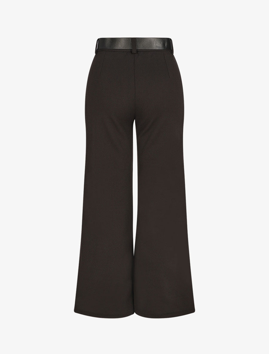 Pantalon ample taille haute - Noir - 2
