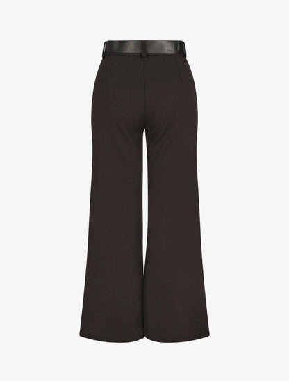 Pantalon ample taille haute - Noir - 2
