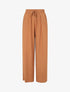 Pantalon ample à taille élastiquée - Rouille - 1