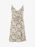 Robe mi-longue imprimé fleuri - Vert d&