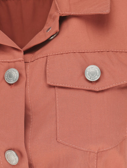 Combishort droite uni sans manches - Vieux rose - 3