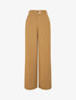 Pantalon ample à fermeture stylisée - Camel - 1