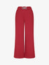 Pantalon ample à boucle style noeud - Rouge - 1