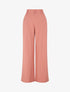Pantalon ample effet lin à 2 boutons - Vieux rose - 4
