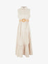 Robe longue unie sans manches - Beige - 1