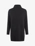 Pull ample col roulé et anneaux - Noir - 4