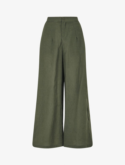 Ensemble top sans manches et pantalon - Kaki - 4