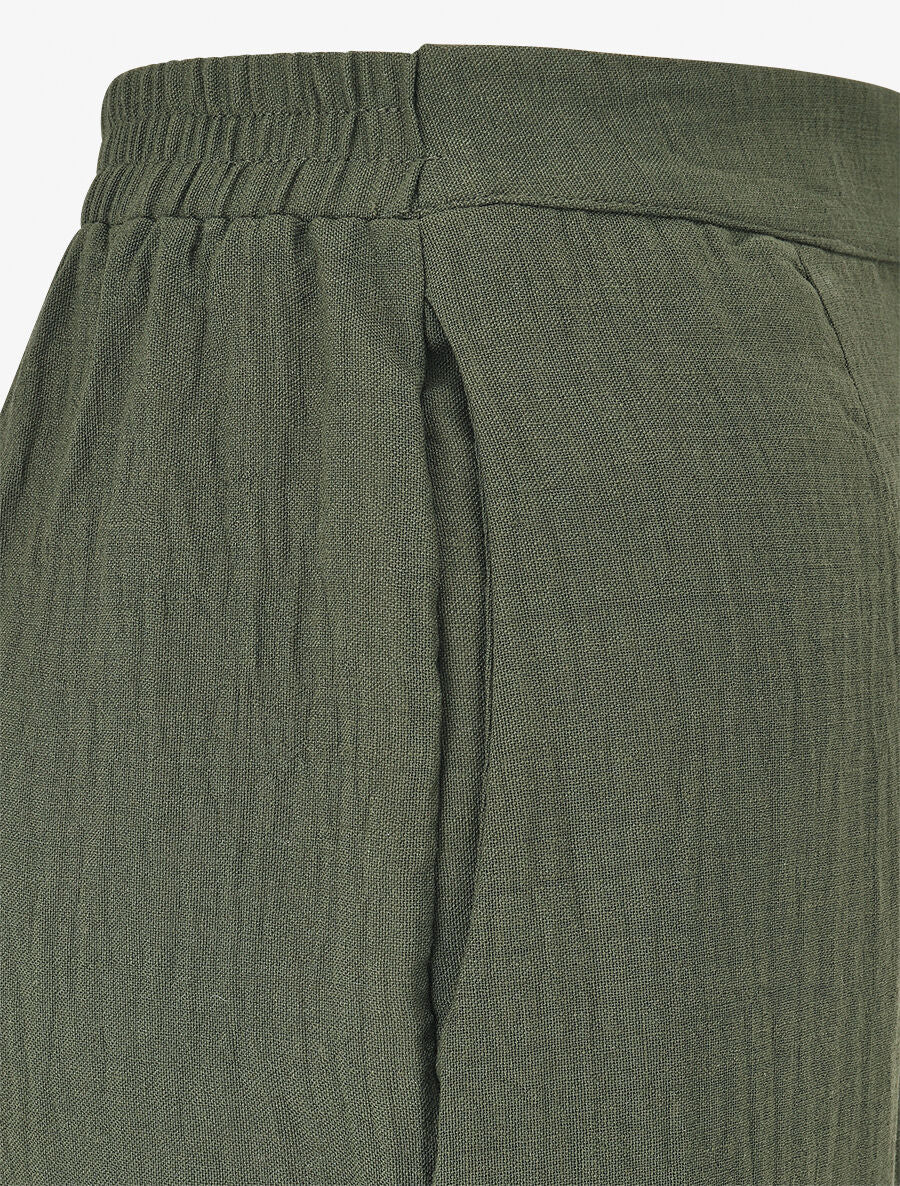 Ensemble top sans manches et pantalon - Kaki - 6