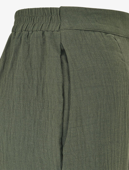 Ensemble top sans manches et pantalon - Kaki - 6