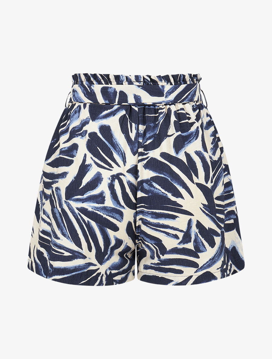 Short paper bag imprimé abstrait - Marine - 2