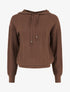 Pull à capuche effet tressé coupe droite - Marron - 1