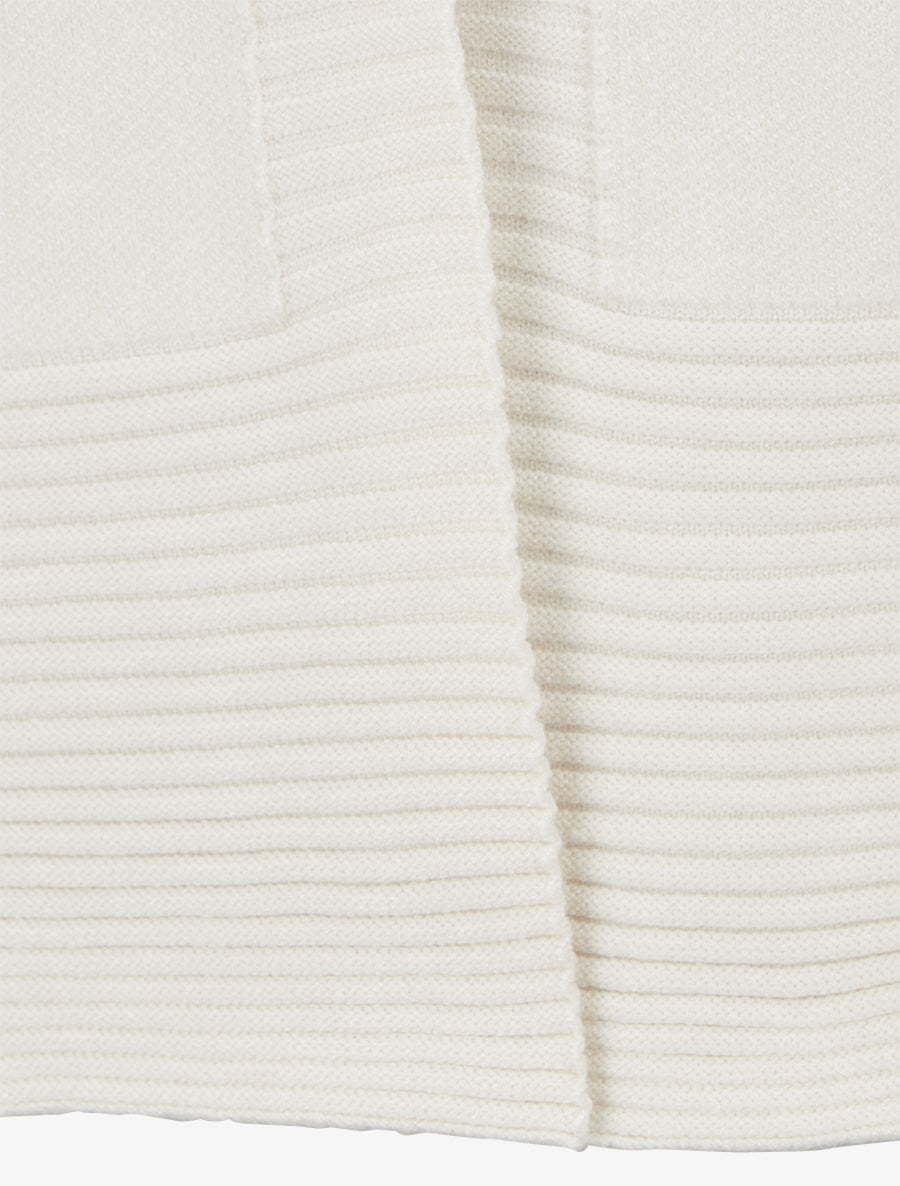 Gilet uni à col boutonné - Beige - 3