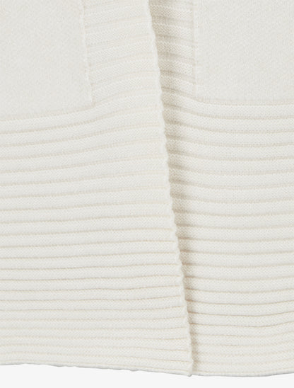 Gilet uni à col boutonné - Beige - 3