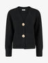 Gilet droit à boutons style rose - Noir - 1