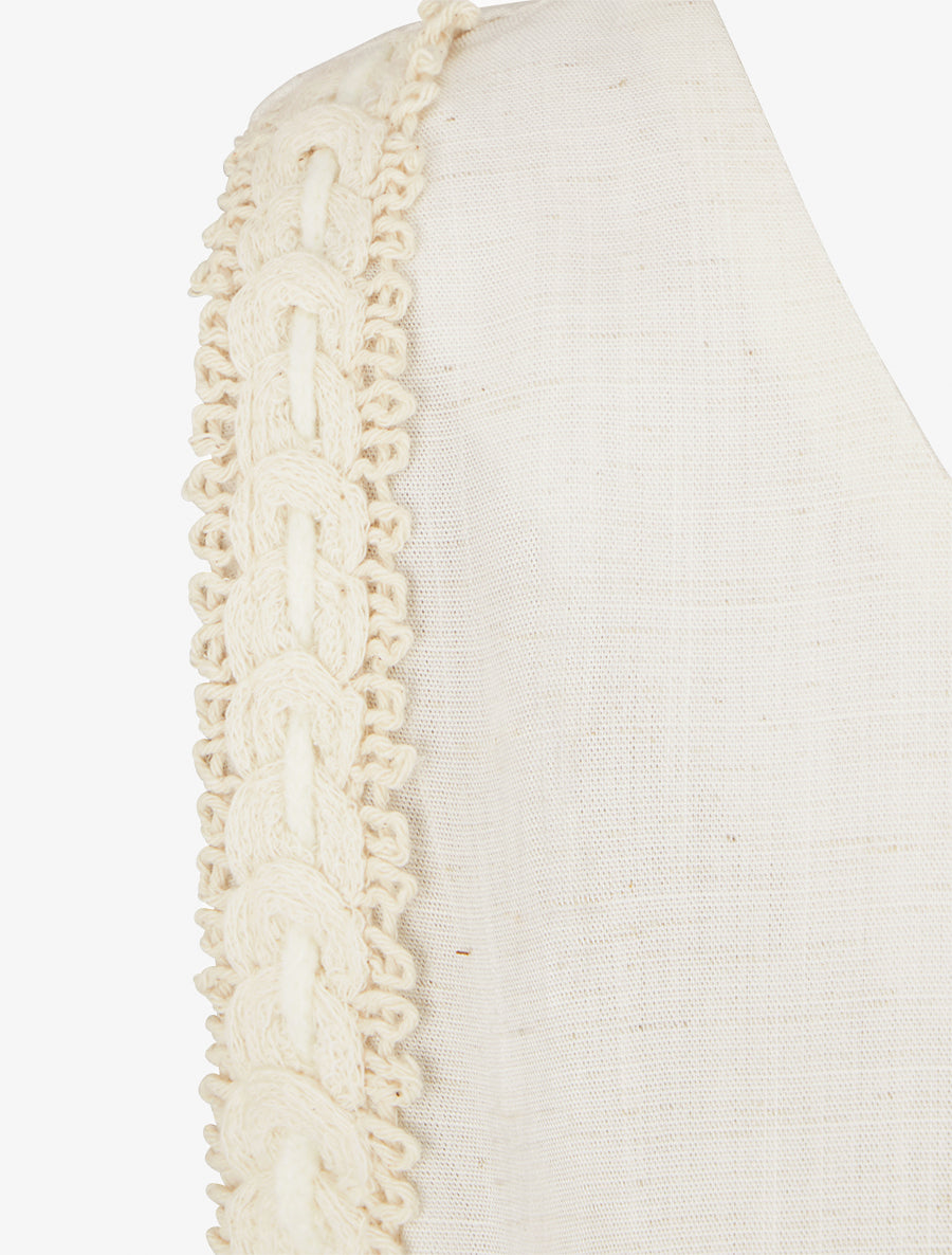 Top fluide uni sans manches - Crème - 3