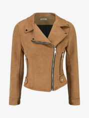 Giacca in suede con chiusura a zip - Chameau