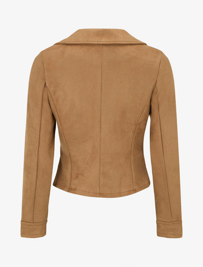 Giacca in suede con chiusura a zip - Chameau