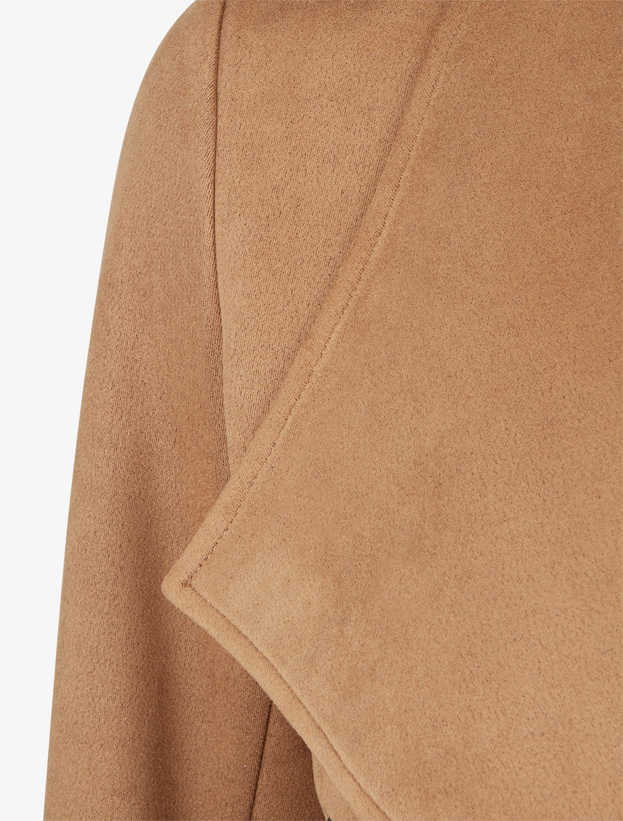 Giacca in suedine con collo a scialle - Chameau