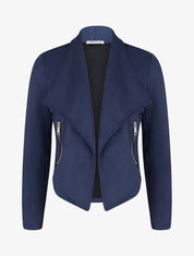 Giacca in suedine con collo a scialle - Marina