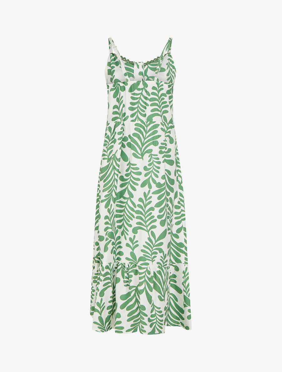 Robe évasée imprimé fantaisie - Vert - 2