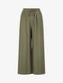 Pantalon ample à détail plissé - Kaki - 1