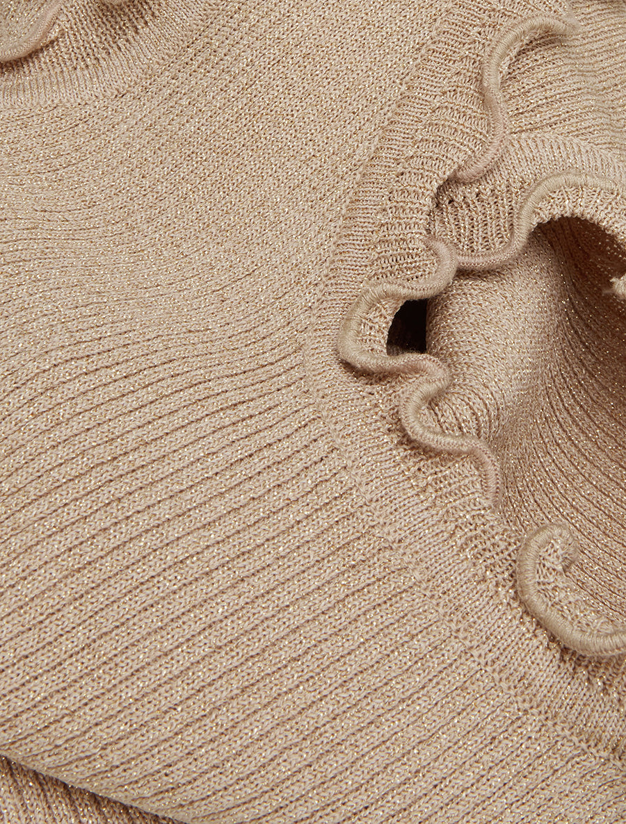 Débardeur côtelé irisé - Beige - 3