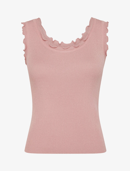 Débardeur côtelé irisé - Rose - 1
