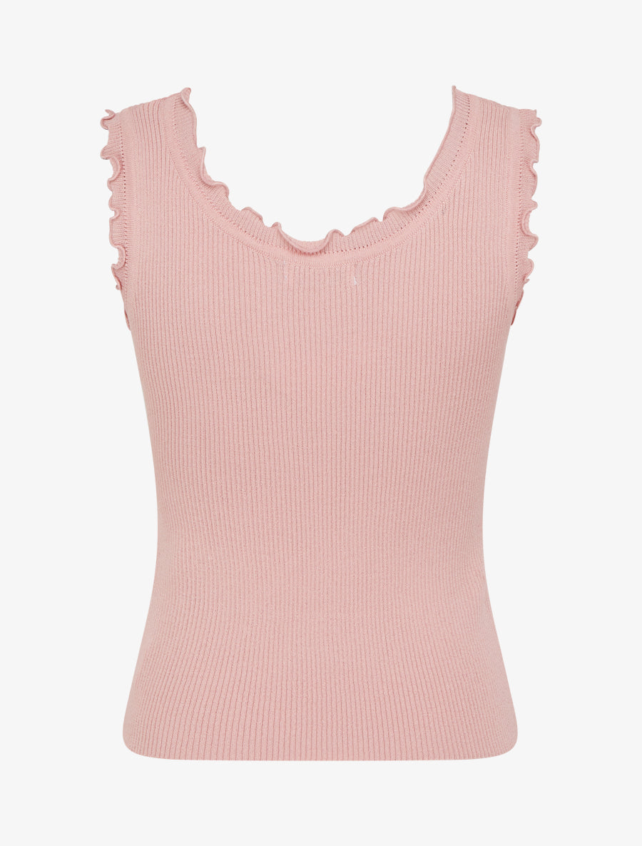 Débardeur côtelé irisé - Rose - 2