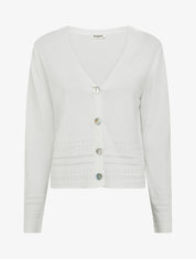 Gilet fin à col V - Blanc - 1