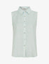 Top sans manches imprimé à pois - Turquoise - 1