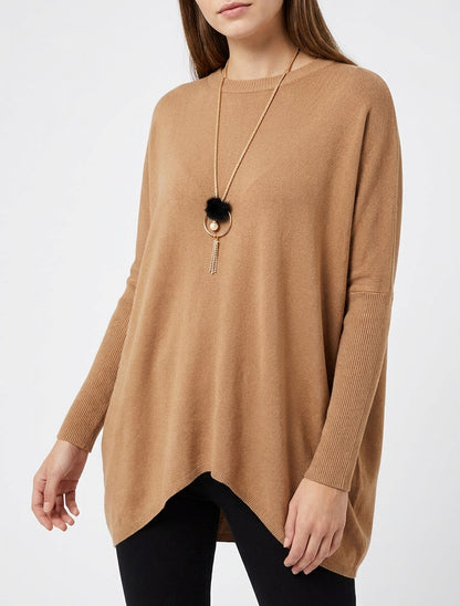 Maglione lungo unito asimmetrico - Chameau