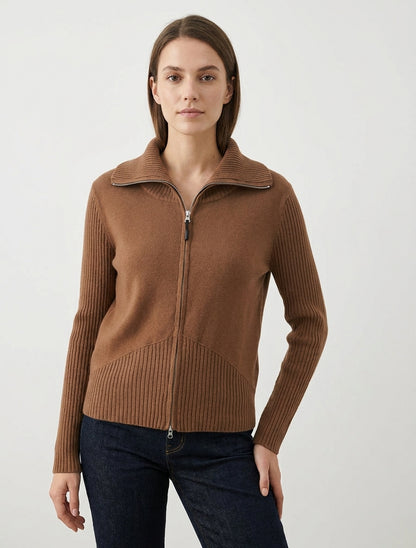 Gilet in maglia con zip - Chameau