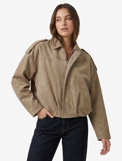 Bomber unito effetto camoscio - Talpa