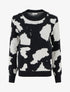Pull en maille imprimé vache - Gris - 1