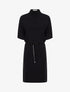 Robe pull droite et ceinturée - Noir - 1