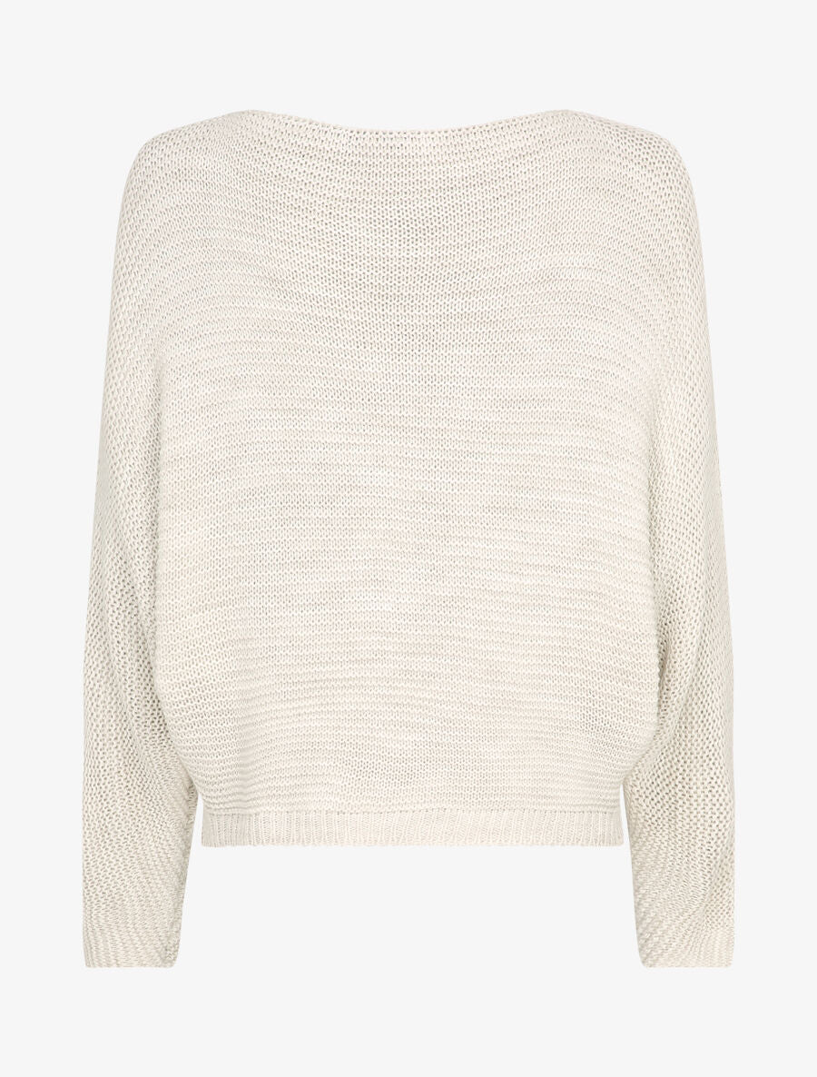 Pull à manches dolman - Beige - 2